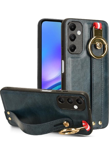 Samsung Galaxy A05S Bilek Kayışı Uyumluluk Premium Pu Deri Kılıf (Yurt Dışından)