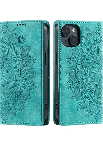IPhone 13 Için Kılıf Mini Pu Deri Kart Ekleme Yan Toka Çevirme (Yurt Dışından)