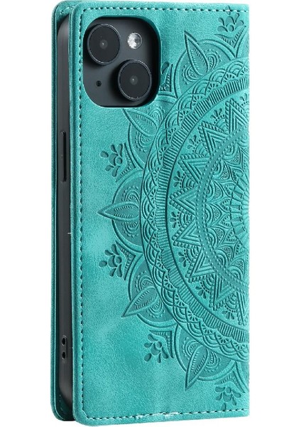 IPhone 13 Için Kılıf Mini Pu Deri Kart Ekleme Yan Toka Çevirme (Yurt Dışından)