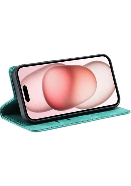 IPhone 13 Için Kılıf Mini Pu Deri Kart Ekleme Yan Toka Çevirme (Yurt Dışından)