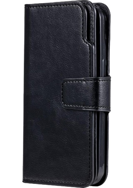IPhone 15 Için Kılıf Pro Manyetik Pu Deri Cüzdan 9 Kart Yuvaları Kickstand (Yurt Dışından)