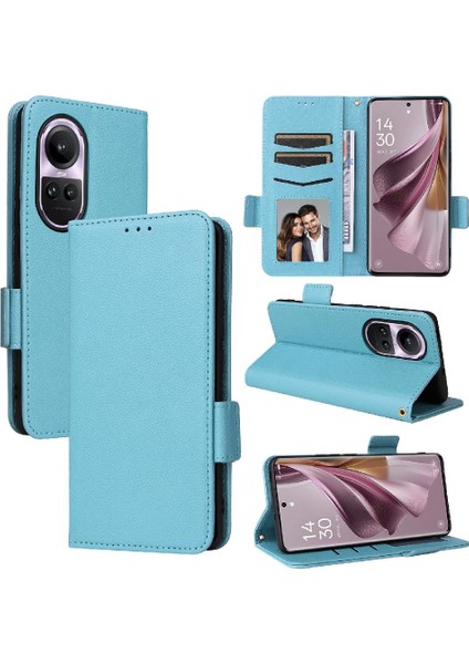 Oppo Için Kılıf Oppo 10 Pro 5g Pu Deri Kart Yuvaları Tutucu Manyetik Yan (Yurt Dışından) modelleri