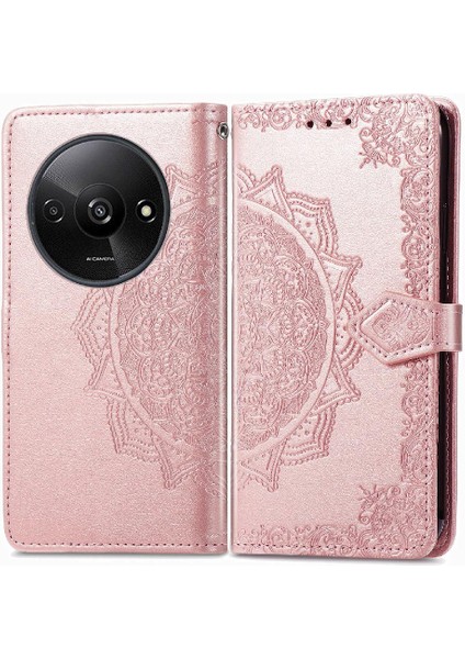 Xiaomi Redmi A3 Flip Kapak Darbeye Zarif Desen Basit (Yurt Dışından)