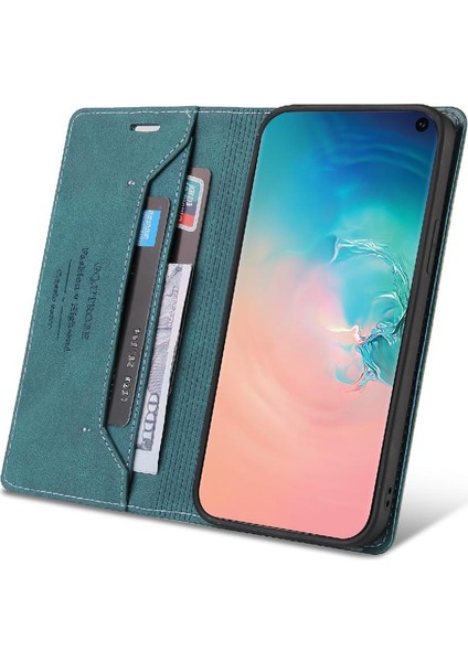 Samsung Galaxy S10 Artı Iki Kart Yuvaları Kickstand Premium Deri (Yurt Dışından)