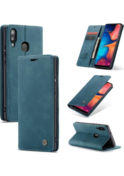 Samsung Galaxy A20E Flip Folio Kitap Kılıf Için Flip Case Kart Yuvası Kickstand (Yurt Dışından)