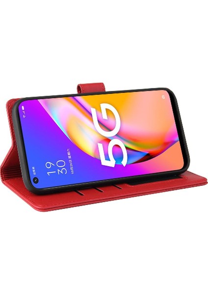 Oppo A93 5g Premium Deri Üç Kart Yuvaları Kickstand 4 Için Flip Case (Yurt Dışından)