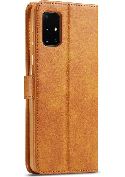 Samsung Galaxy A71 5g Kart Yuvaları Cüzdan Buzağı Doku Yatay (Yurt Dışından)