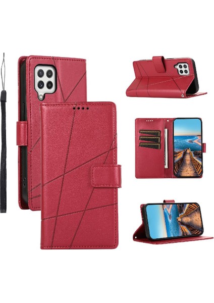 Samsung Galaxy A22 4g Için Flip Case Üç Kart Yuvaları Darbeye Şok (Yurt Dışından)