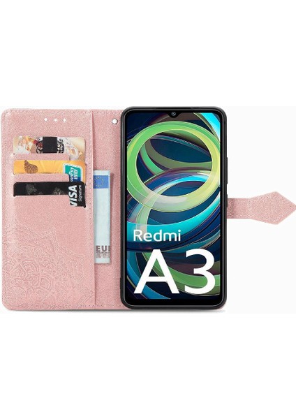 Xiaomi Redmi A3 Flip Kapak Darbeye Zarif Desen Basit (Yurt Dışından) modelleri