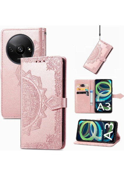 Xiaomi Redmi A3 Flip Kapak Darbeye Zarif Desen Basit (Yurt Dışından) fırsatları