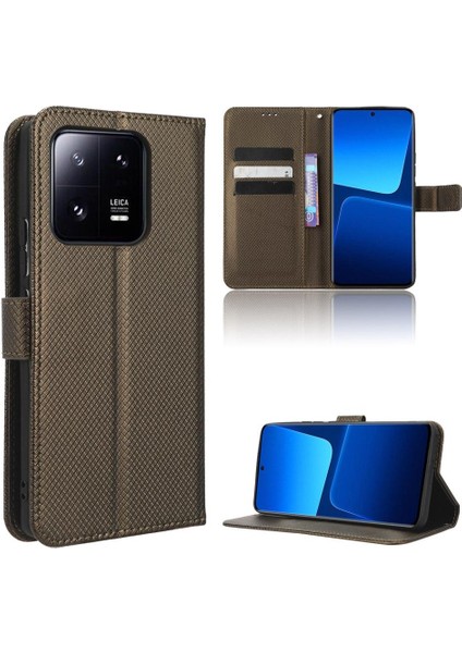 Xiaomi 13 5g Manyetik Cüzdan Kapak Kart Tutucu Kickstand (Yurt Dışından)