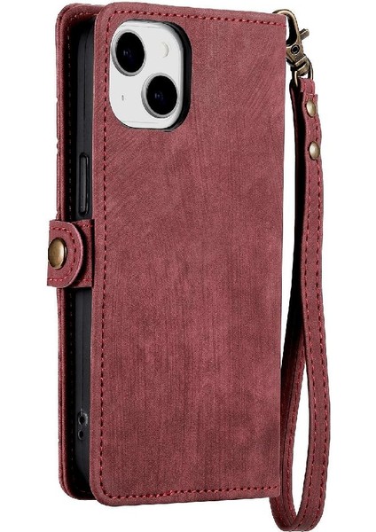 IPhone 14 Için Flip Case Cüzdan Kılıf Basit Iş Flip Kapak (Yurt Dışından) modelleri