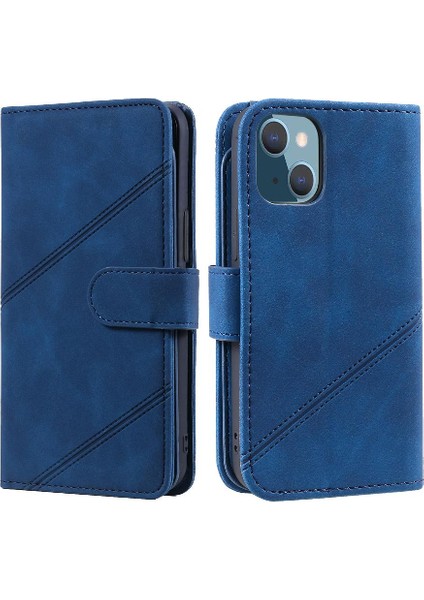 IPhone 14 Için Kılıf Artı Cüzdan Flip Folio Bileklik Pu Deri Manyetik (Yurt Dışından)