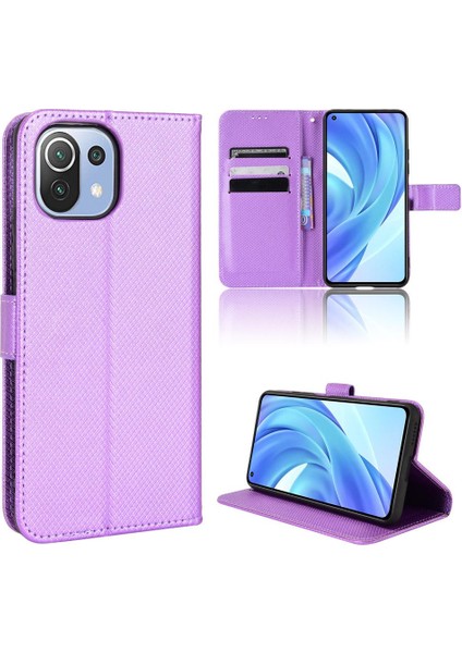 Xiaomi 11 Lite Manyetik Cüzdan Kickstand Kapak Kart Tutucu Için Kılıf (Yurt Dışından)