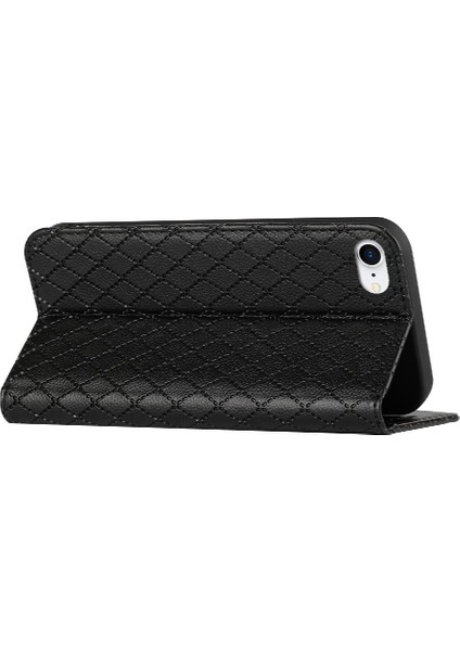 IPhone 7/8 Için Kılıf Cüzdan Manyetik Kabuk Çevirme Kartvizit Yuvaları Tutucu (Yurt Dışından)
