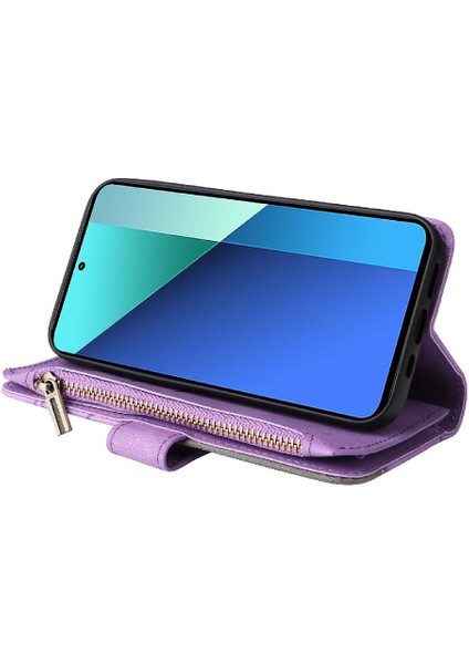 Kart Yuvası Standı Kickstand Iki Renkli Xiaomi Redmi Not 13 4g Için Kılıf (Yurt Dışından)