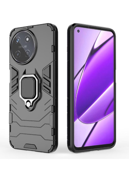 Realme 11 4g Darbeye Dayanıklı Kapak Için Kılıf Kickstand 360 &deg; Dönen Halka Damla (Yurt Dışından)