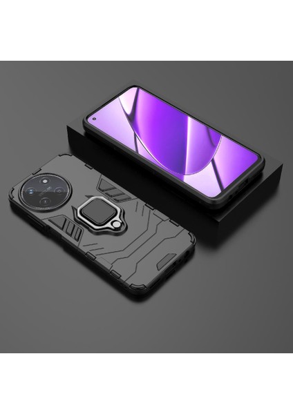 Realme 11 4g Darbeye Dayanıklı Kapak Için Kılıf Kickstand 360 &deg; Dönen Halka Damla (Yurt Dışından)
