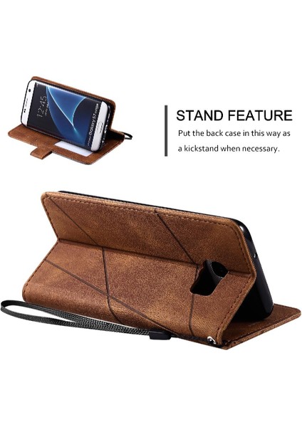 Samsung Galaxy S7 Kenar Cüzdan Flip Folio Darbeye Kart Tutucu (Yurt Dışından) fırsatları