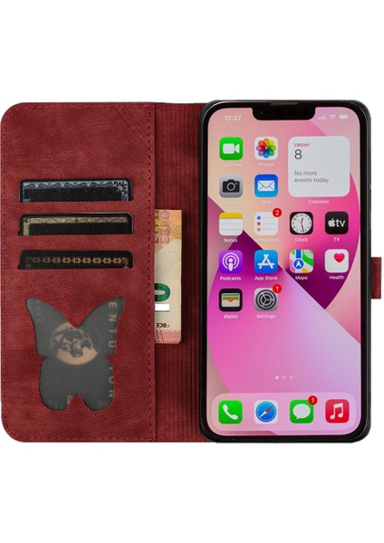 IPhone 13 Mini Flip Folio Kart Cep Tutucu Kapak Cüzdan Kılıf (Yurt Dışından)