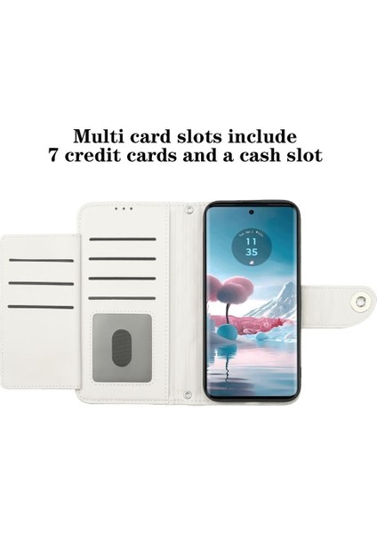 Motorola Kenar 40 Neo Kart Tutucu Cüzdan Kapak Bilek Şeridi Şık (Yurt Dışından) fırsatları