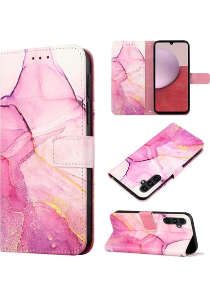 Samsung Galaxy A05S Cüzdan Pu Deri Mermer Desen Kickstand (Yurt Dışından) indirimleri