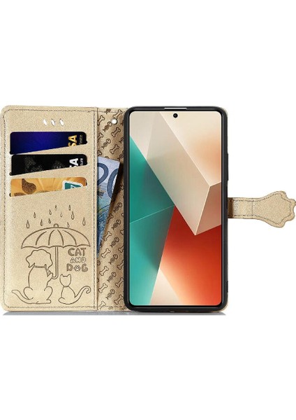 Xiaomi Redmi Için Not 13 4g Kılıf Kısa Kayış Karikatür Hayvanlar (Yurt Dışından)