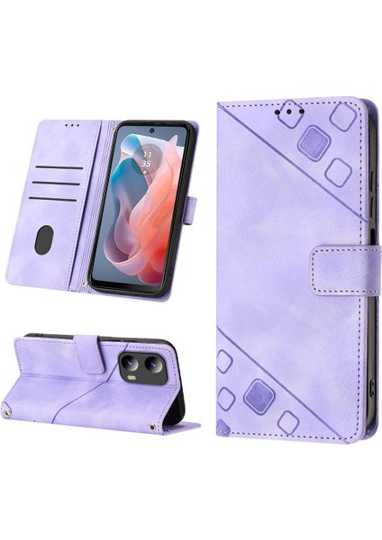 Motorola Moto G 5g 2024 Için Kılıf Kart Tutucu Cüzdan Kapak Çevirin Manyetik (Yurt Dışından)