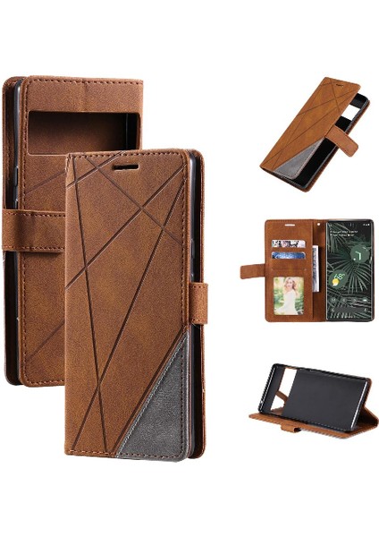 Google Piksel 7 Pro Kart Tutucu Için Kılıf Kickstand Cüzdan Flip Folio Pu (Yurt Dışından)