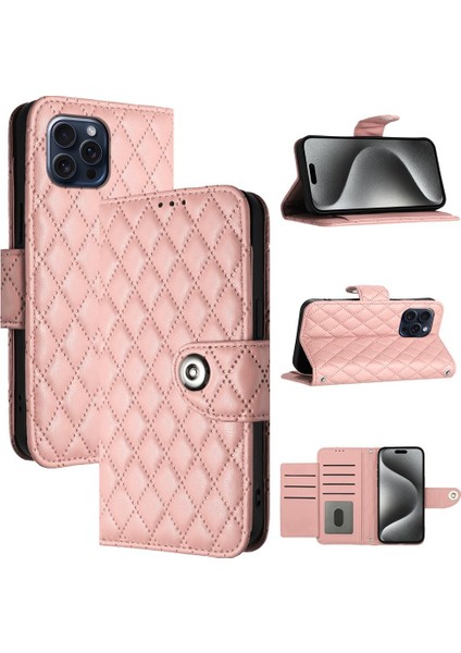 IPhone 15 Için Kılıf Pro Bilek Şerit Cüzdan Kapak Kart Tutucu Darbeye (Yurt Dışından)