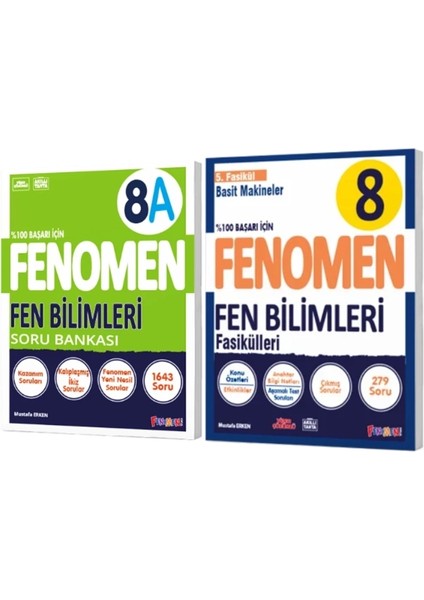 Fenomen Yayınları 8. Sınıf Fen Bilimleri A Soru Bankası - Fasikül 2 Kitap