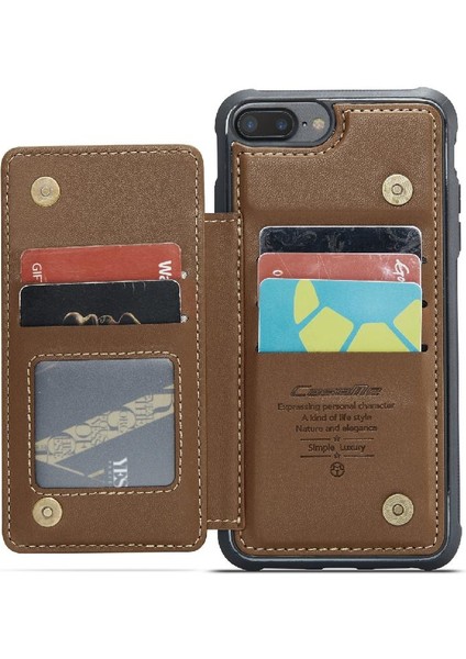 IPhone 6 Artı/6s Artı Pu Deri Rfıd Engelleme Için Caseme Cüzdan Kılıf (Yurt Dışından)
