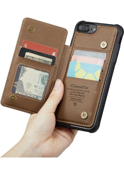 IPhone 6 Artı/6s Artı Pu Deri Rfıd Engelleme Için Caseme Cüzdan Kılıf (Yurt Dışından)