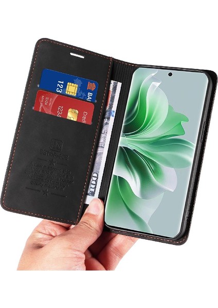 Oppo Oppo 11 Pro Için Kılıf. 5g Pu Deri Manyetik Folyo Cüzdan Koruyucu (Yurt Dışından)