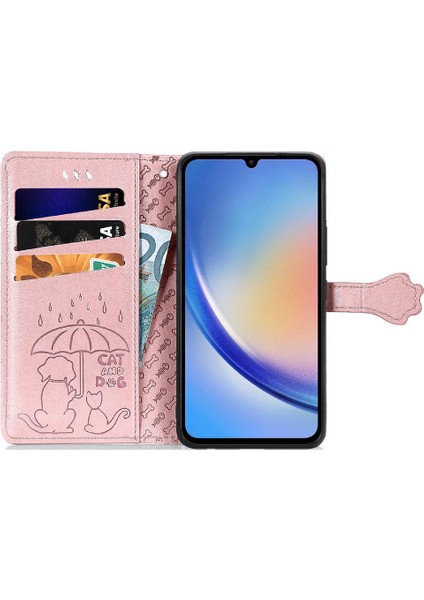 Samsung Galaxy A35 5g Darbeye Karikatür Hayvanlar Için Kılıf Kısa Kayış (Yurt Dışından) modelleri