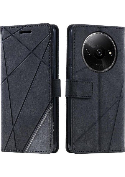 Xiaomi Redmi A3 Manyetik Pu Deri Kart Tutucu Için Kickstand Cüzdan (Yurt Dışından)