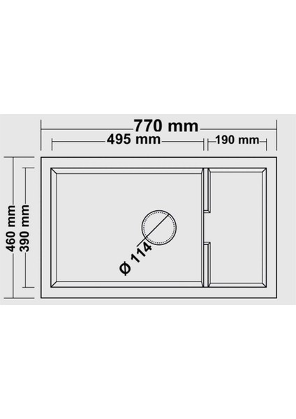 Patara Granit Eviye Gri fiyatları