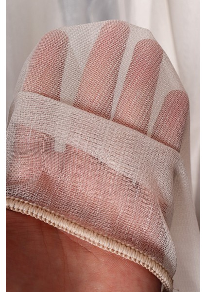 Krem Düz Tül Perde Ütü Istemez (1/2,5 Normal Pile) modelleri