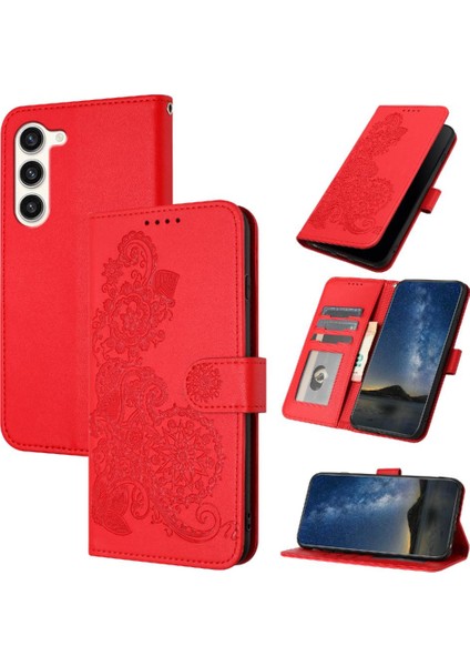 Samsung Galaxy S24 Flip Folio Kitap Için Kickstand Koruyucu Pu ile (Yurt Dışından)