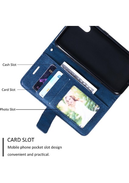 Samsung Galaxy A01 Için Kılıf Cüzdan Flip Folio Pu Deri Manyetik Kart (Yurt Dışından)