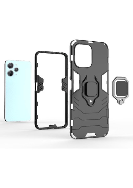 Xiaomi Redmi Için 12 4g Askeri Damla Koruma Darbeye Kapak Halkası (Yurt Dışından)