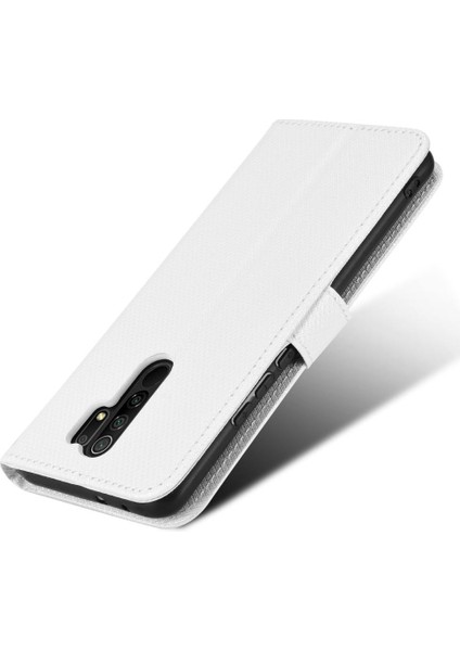 Xiaomi Redmi 9 Manyetik Cüzdan Için Kılıf Kickstand Kapak Kart Tutucu (Yurt Dışından)