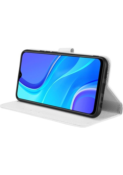 Xiaomi Redmi 9 Manyetik Cüzdan Için Kılıf Kickstand Kapak Kart Tutucu (Yurt Dışından)
