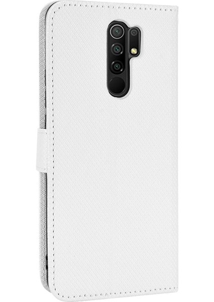 Xiaomi Redmi 9 Manyetik Cüzdan Için Kılıf Kickstand Kapak Kart Tutucu (Yurt Dışından)
