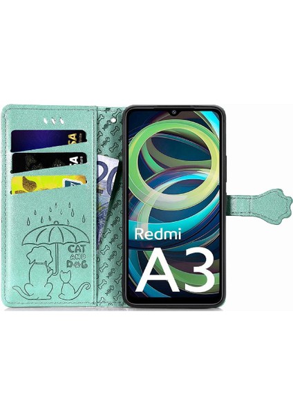 Xiaomi Redmi A3 Darbeye Kapak Kapak Için Kılıf Kısa Kayış Deri Kılıf (Yurt Dışından) indirimleri