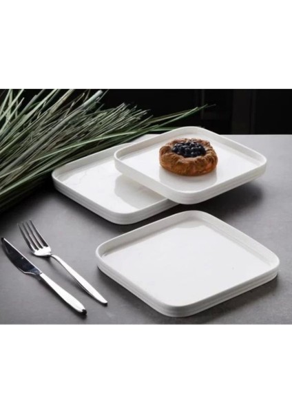 Gönül Gnl 3470 Porselen Kare Tabak 6 Lı