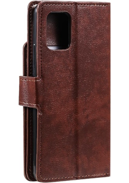 Samsung Galaxy Case 5g Kickstand Cüzdan 9 Kart Yuvaları Pu Deri Kılıf (Yurt Dışından)