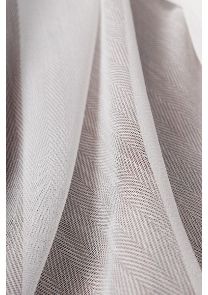 Garvolin Ekru Düz Tül Perde (1/3 Sık Pile) modelleri