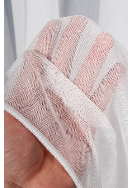 Garvolin Ekru Düz Tül Perde (1/3 Sık Pile) indirimleri