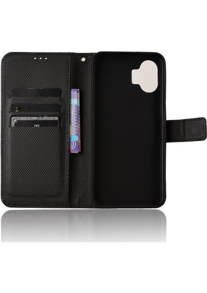 Nothing Kılıf Telefon 2 Kart Tutucu Kickstand Kapak Manyetik Cüzdan (Yurt Dışından)